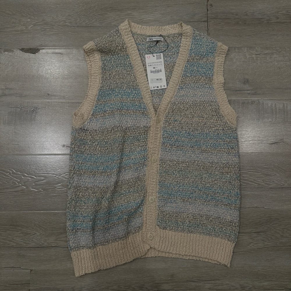 zara knit vest